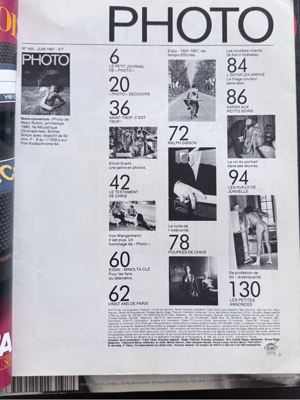 PHOTO 165 Jonvelle Karsh Szekessy Gibson Ronis Seeberger  Wangenheim Erwitt - Picture 2 of 2